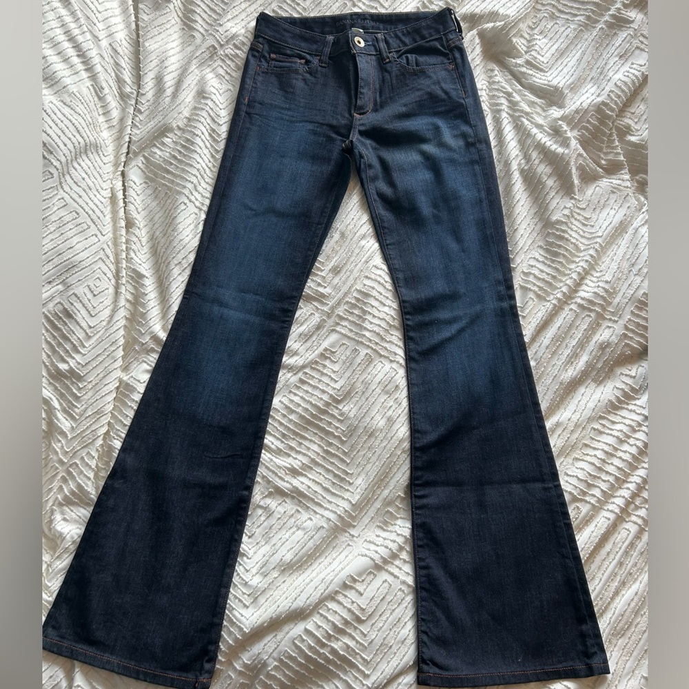 Banana Republic Dark Blue Flare Jeans